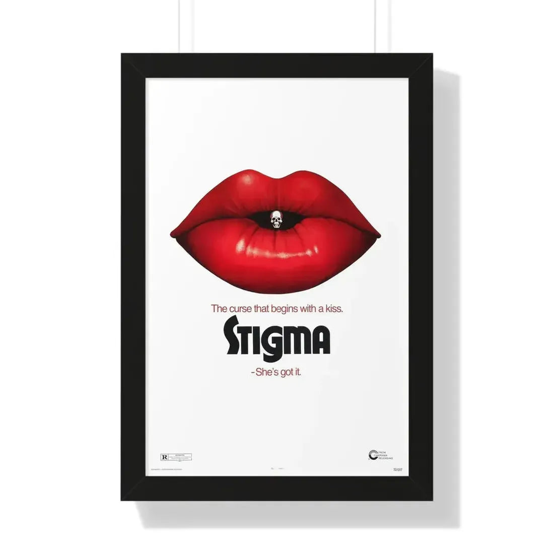 STIGMA (TEASER) 1972 - Framed Movie Poster 16″ x 24″ Black - The Sticker Space