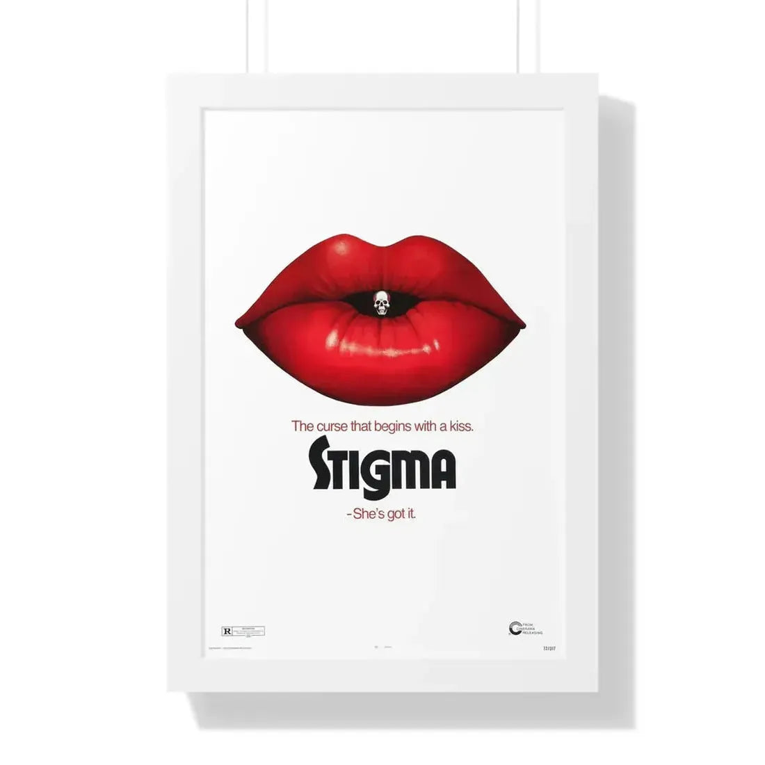 STIGMA (TEASER) 1972 - Framed Movie Poster 16″ x 24″ White - The Sticker Space