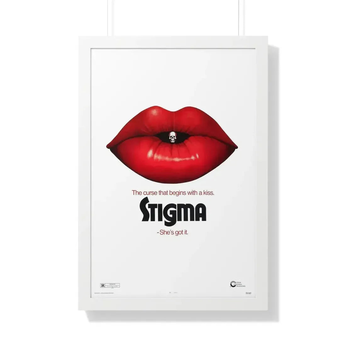 STIGMA (TEASER) 1972 - Framed Movie Poster 20" x 30" White - The Sticker Space