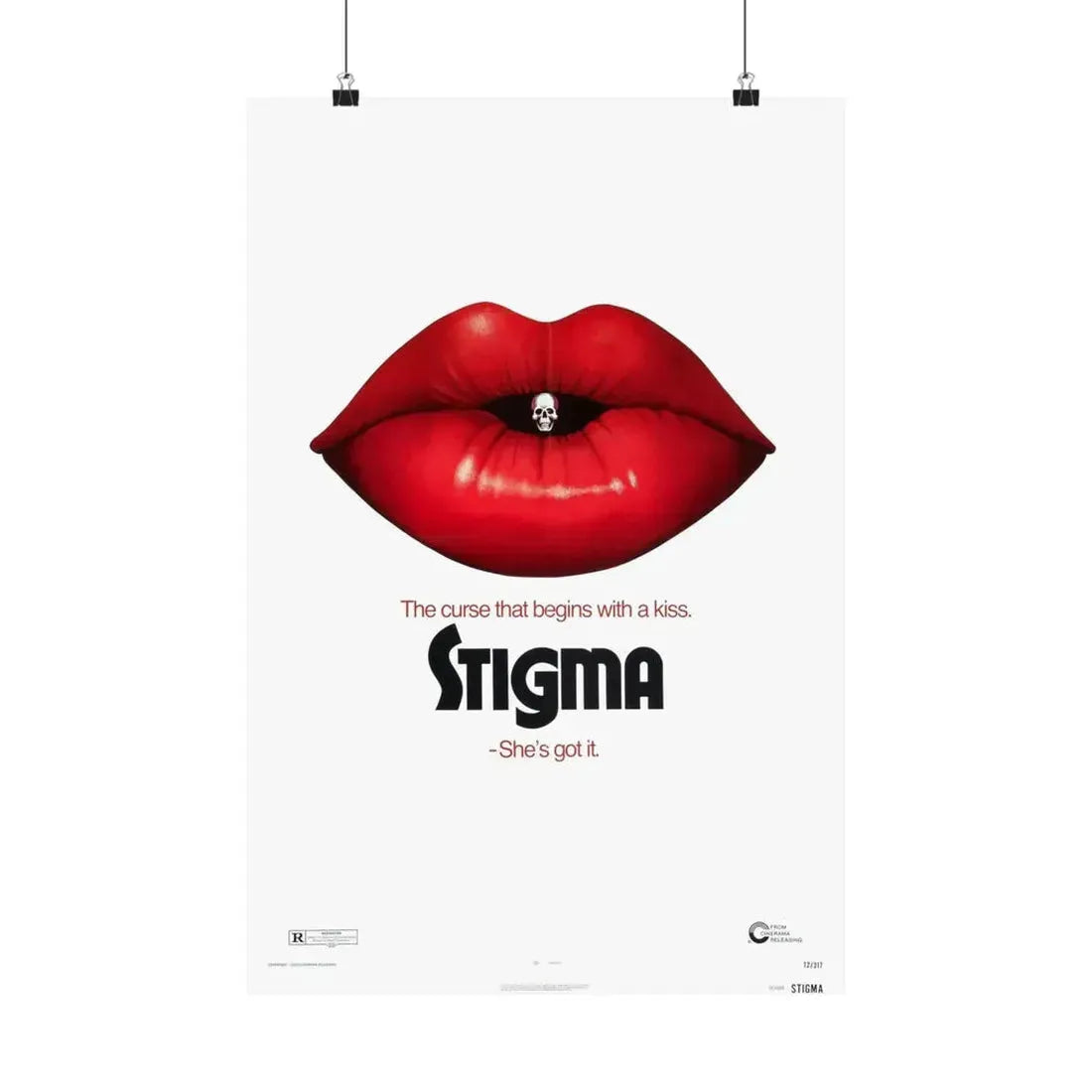 STIGMA (TEASER) 1972 - Paper Movie Poster 16″ x 24″ Matte - The Sticker Space