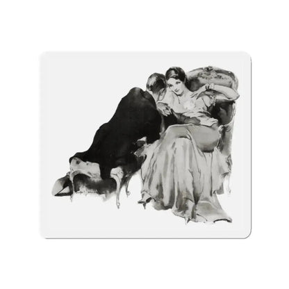 Still Her Adorer, McCall's magazine, September 1935 (Magazine Illustration) Refrigerator Magnet 2 Inch Die-Cut - The Sticker Space