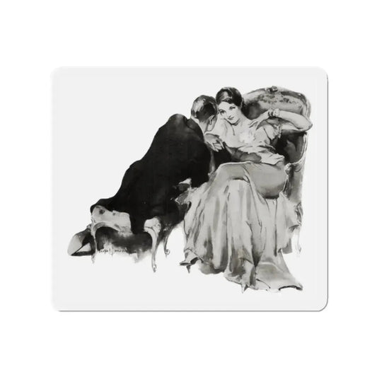 Still Her Adorer, McCall's magazine, September 1935 (Magazine Illustration) Refrigerator Magnet 2 Inch Die-Cut - The Sticker Space