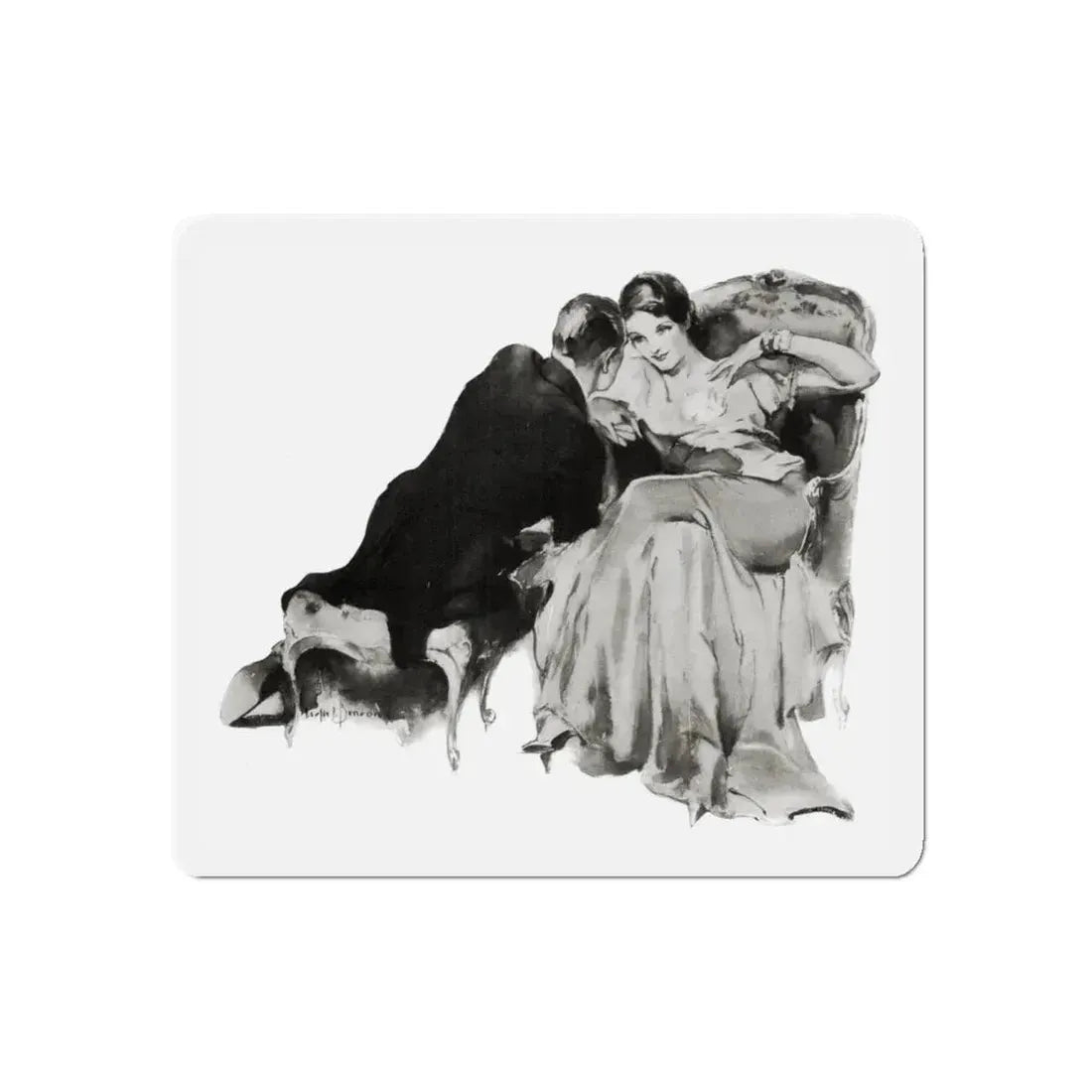 Still Her Adorer, McCall's magazine, September 1935 (Magazine Illustration) Refrigerator Magnet 4 Inch Die-Cut - The Sticker Space