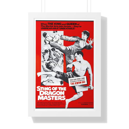 STING OF THE DRAGON MASTERS 1973 - Framed Movie Poster-16″ x 24″-The Sticker Space