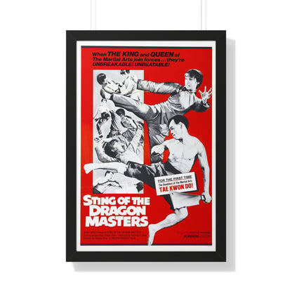 STING OF THE DRAGON MASTERS 1973 - Framed Movie Poster-20" x 30"-The Sticker Space