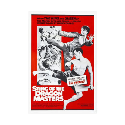 STING OF THE DRAGON MASTERS 1973 - Paper Movie Poster - The Sticker Space