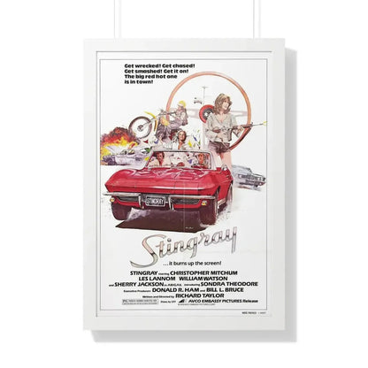STINGRAY 1978 - Framed Movie Poster 20" x 30" White - The Sticker Space
