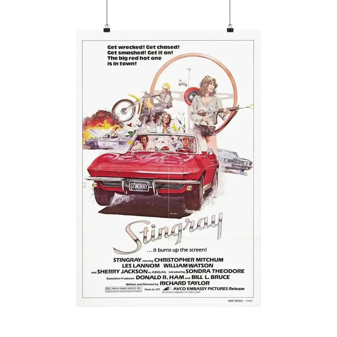 STINGRAY 1978 - Paper Movie Poster 20″ x 30″ Matte - The Sticker Space