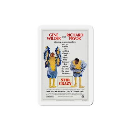 Stir Crazy 1980 Movie Poster Refrigerator Magnet 3 Inch - The Sticker Space