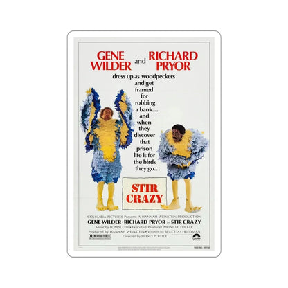 Stir Crazy 1980 Movie Poster STICKER Vinyl Die-Cut Decal 6 Inch - The Sticker Space