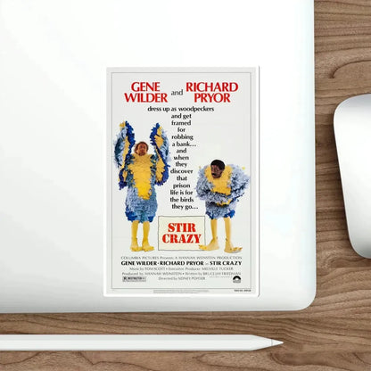 Stir Crazy 1980 Movie Poster STICKER Vinyl Die-Cut Decal - The Sticker Space