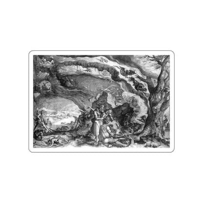 STOCK, Andries Jacobsz - Witches' Sabbath (Artwork) STICKER Vinyl Die-Cut Decal White Die-Cut 6 Inch - The Sticker Space