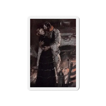 Stockade, Ladies' Home Journal, December 1936 (Magazine Illustration) Refrigerator Magnet 3 Inch Die-Cut - The Sticker Space