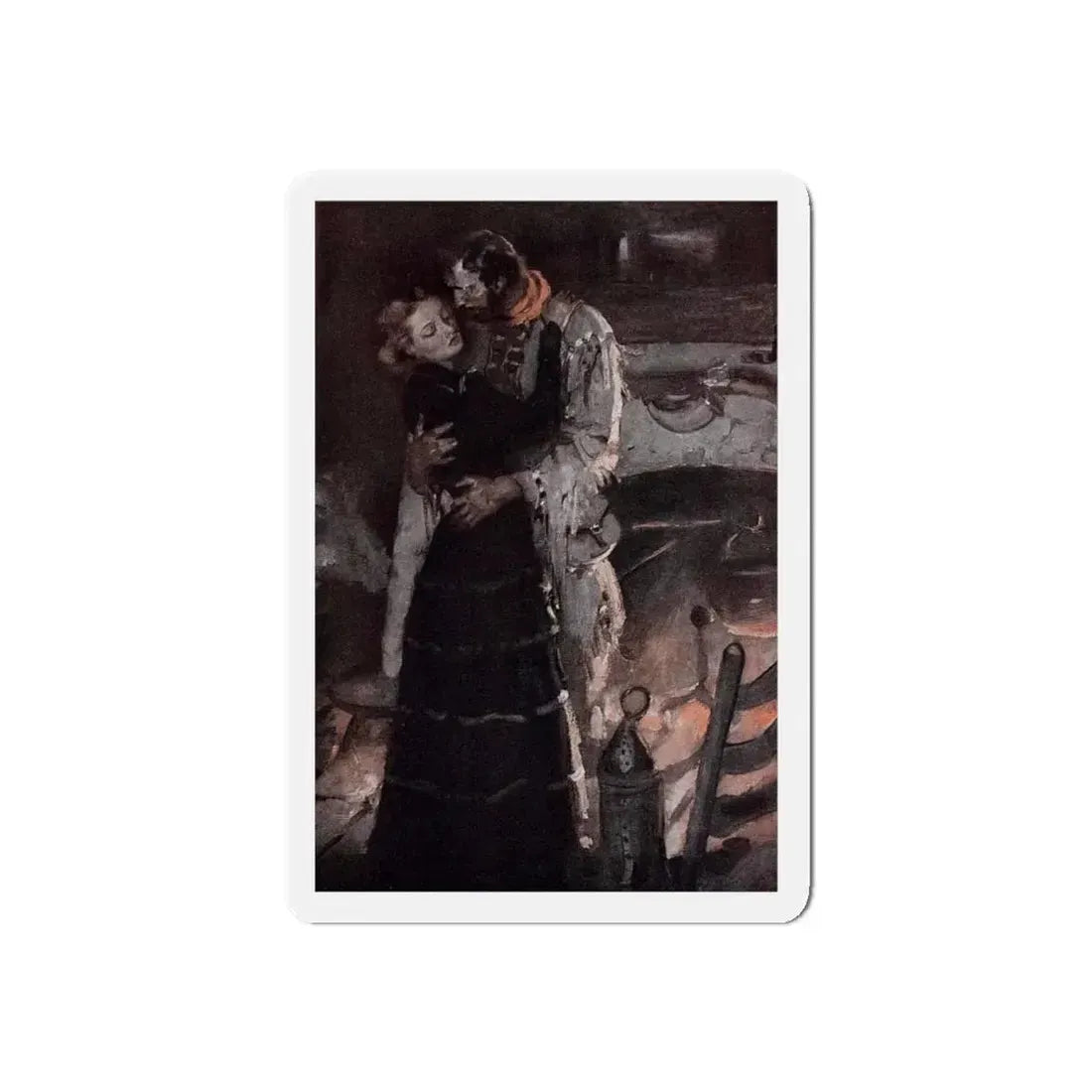 Stockade, Ladies' Home Journal, December 1936 (Magazine Illustration) Refrigerator Magnet 4 Inch Die-Cut - The Sticker Space