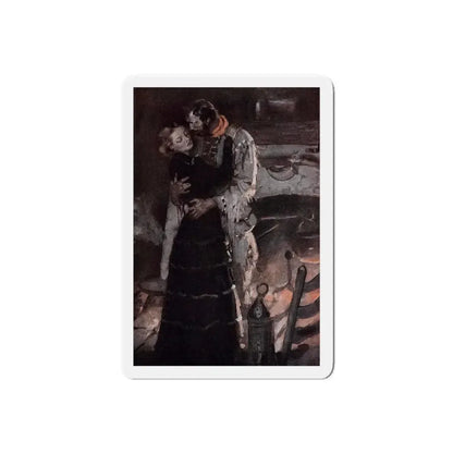 Stockade, Ladies' Home Journal, December 1936 (Magazine Illustration) Refrigerator Magnet 6 Inch Die-Cut - The Sticker Space