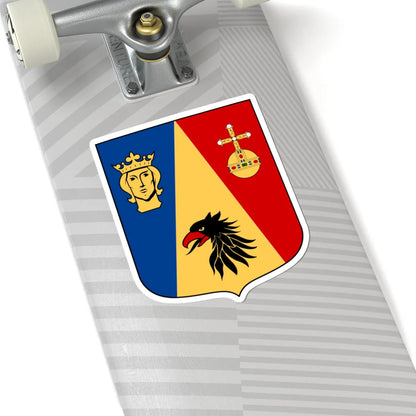 Stockholm län vapen b ram (Sweden) (Coat of Arms) STICKER Vinyl Kiss-Cut Decal - The Sticker Space