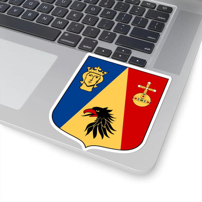 Stockholm län vapen b ram (Sweden) (Coat of Arms) STICKER Vinyl Kiss-Cut Decal - The Sticker Space