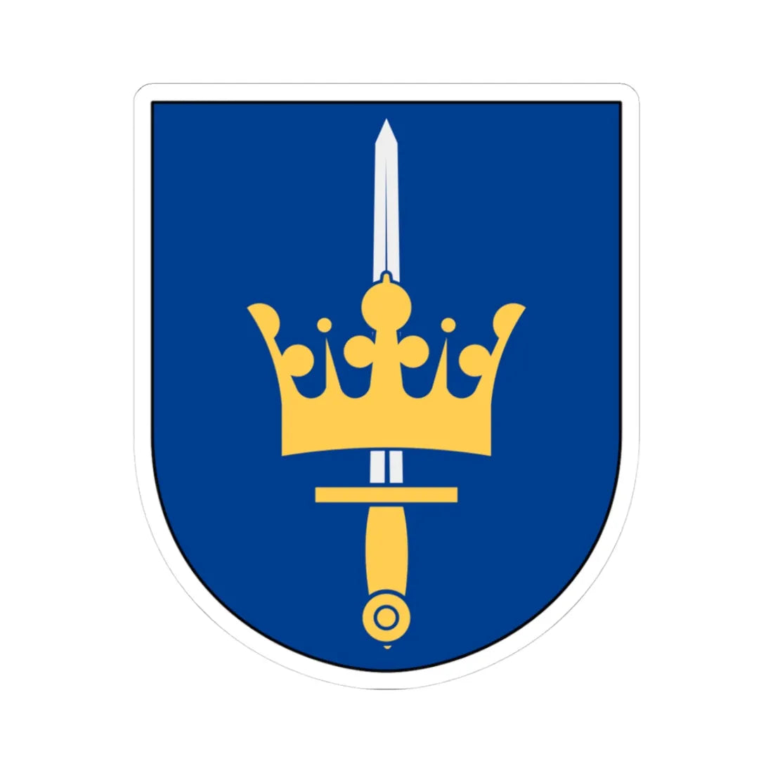 Stockholms katolska stift vapen (Sweden) (Coat of Arms) STICKER Vinyl Kiss-Cut Decal 3 Inch White - The Sticker Space