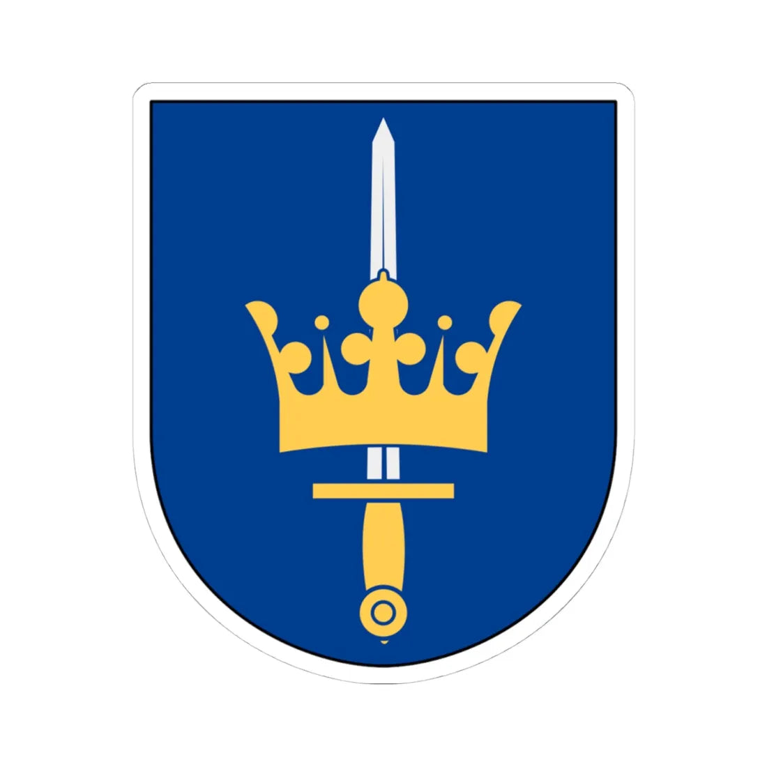 Stockholms katolska stift vapen (Sweden) (Coat of Arms) STICKER Vinyl Kiss-Cut Decal 4 Inch White - The Sticker Space