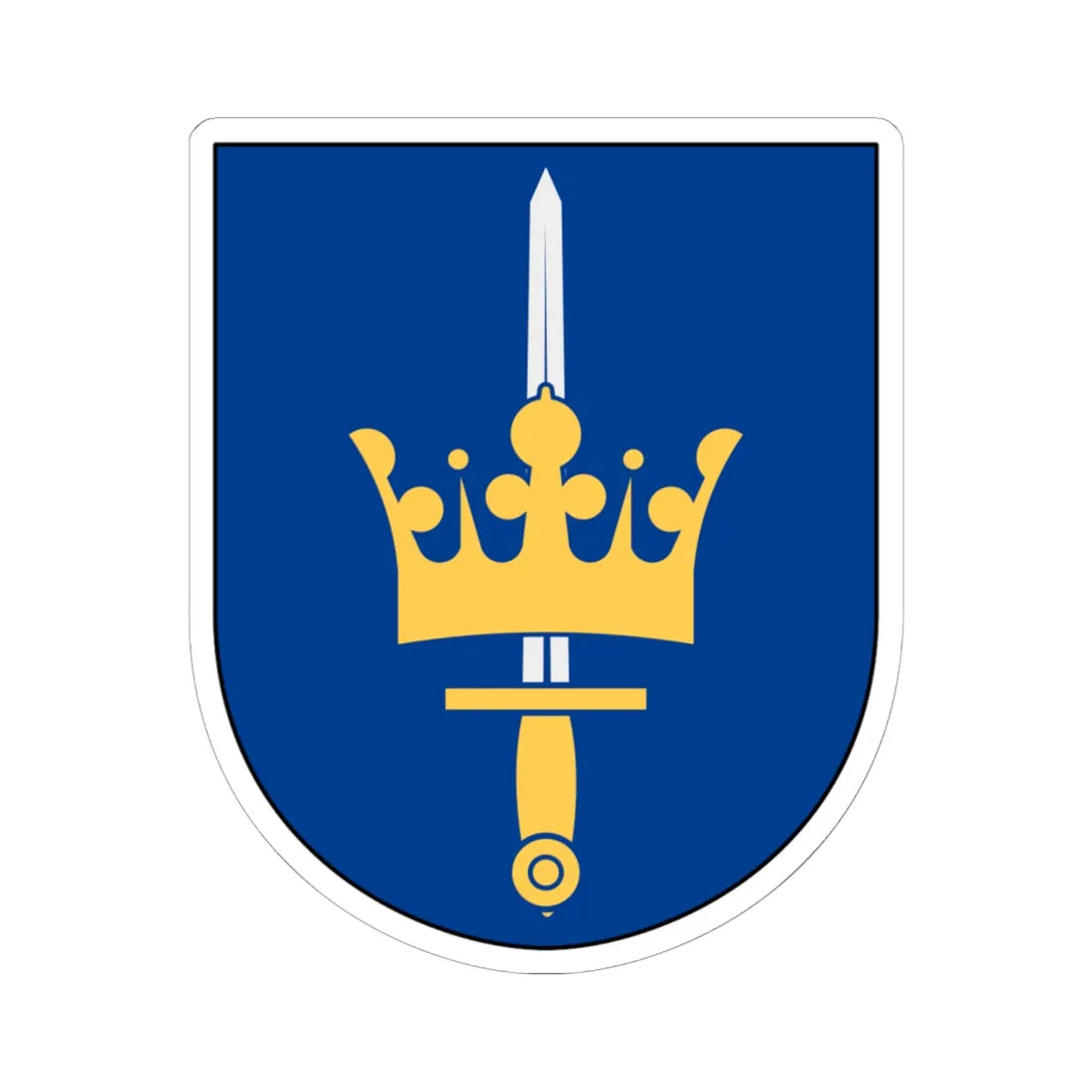 Stockholms katolska stift vapen (Sweden) (Coat of Arms) STICKER Vinyl Kiss-Cut Decal 6 Inch White - The Sticker Space