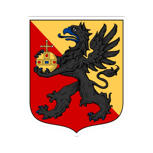 Stockholms läns vapen före 1968 (Sweden) (Coat of Arms) STICKER Vinyl Kiss-Cut Decal 2 Inch White - The Sticker Space