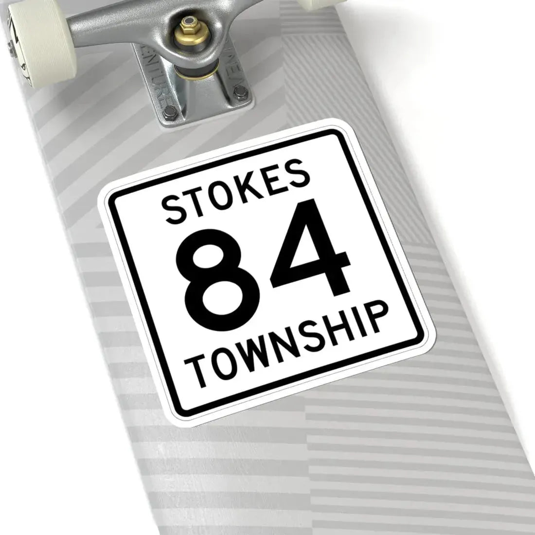 Stokes Township Route 84 Logan County Ohio (Ohio) (Road Sign) STICKER Vinyl Kiss-Cut Decal - The Sticker Space