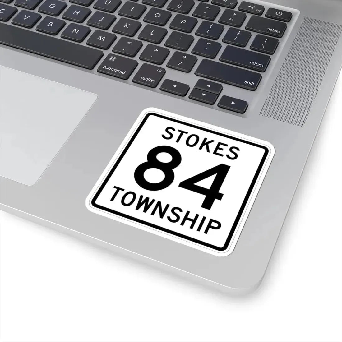Stokes Township Route 84 Logan County Ohio (Ohio) (Road Sign) STICKER Vinyl Kiss-Cut Decal - The Sticker Space