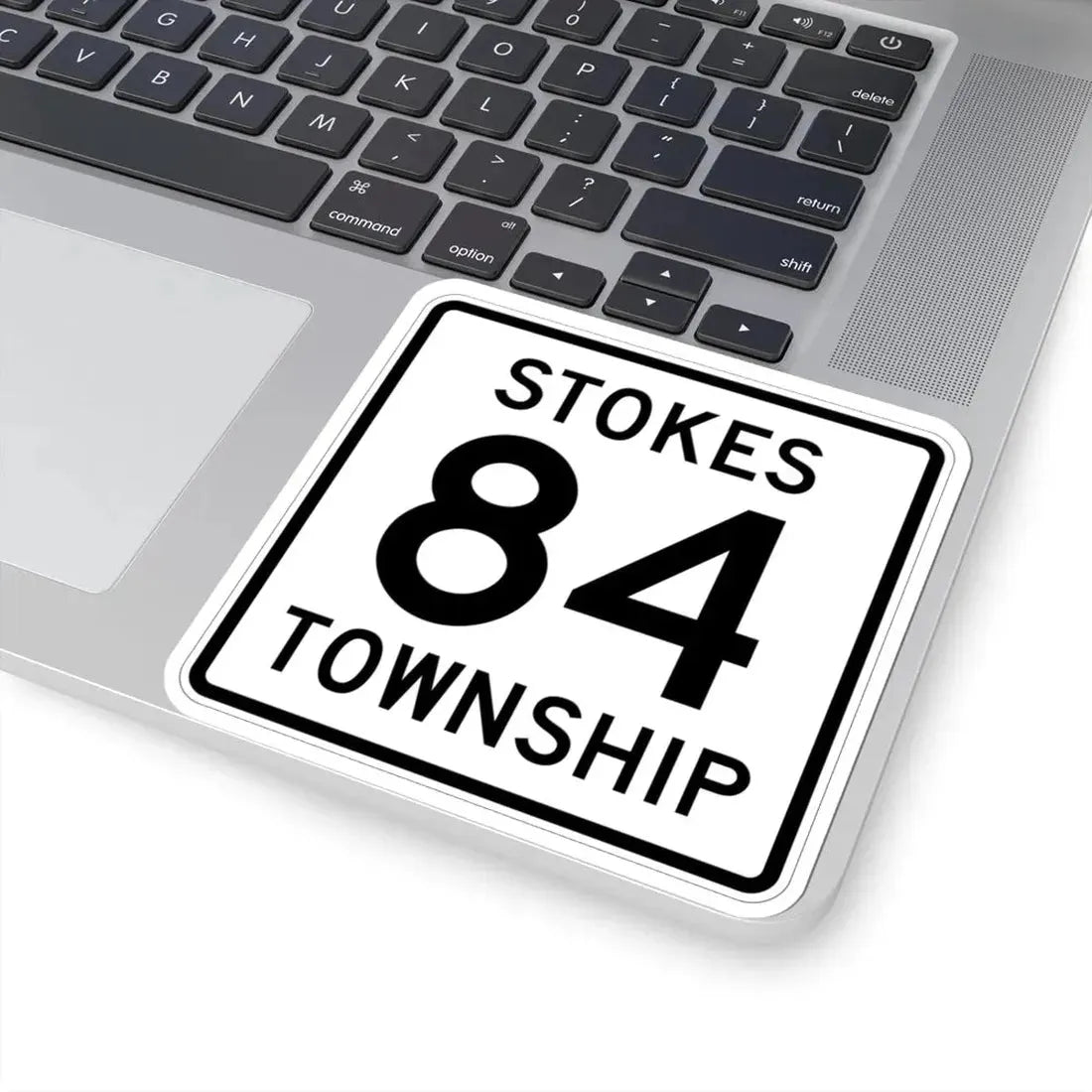 Stokes Township Route 84 Logan County Ohio (Ohio) (Road Sign) STICKER Vinyl Kiss-Cut Decal - The Sticker Space