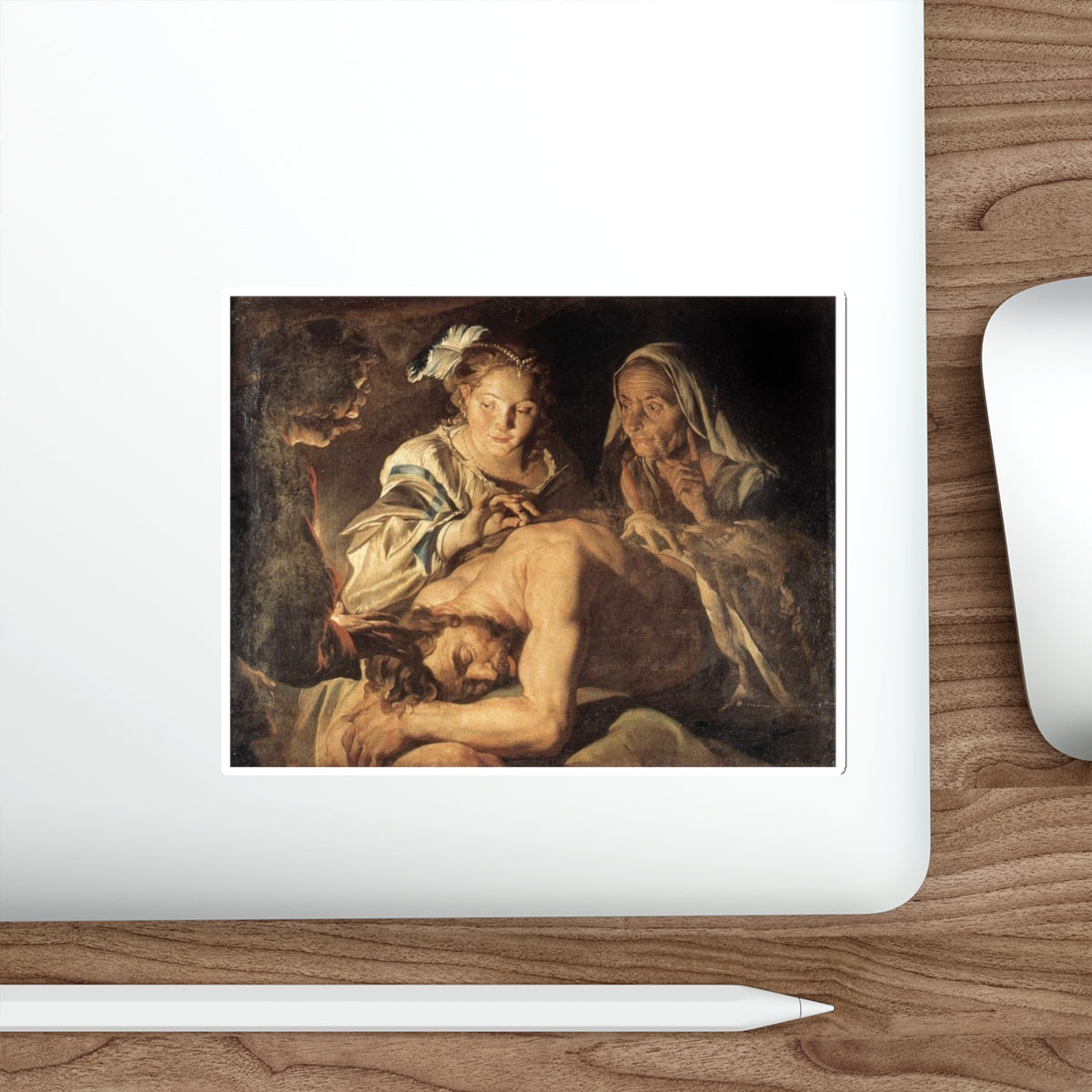 STOM, Matthias - Samson and Delilah (Artwork) STICKER Vinyl Die-Cut Decal-The Sticker Space