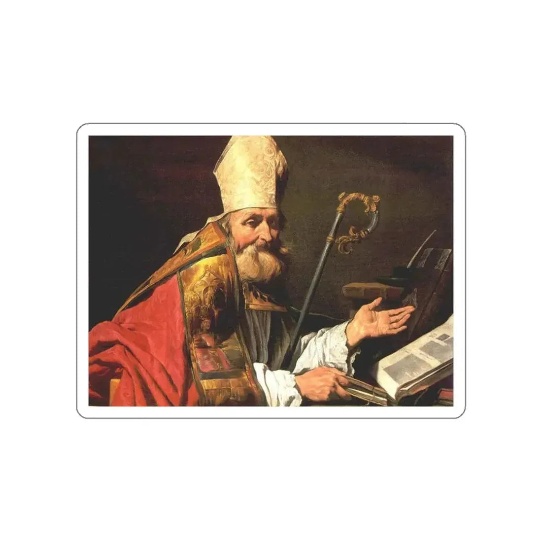 STOM, Matthias - St Ambrose (Artwork) STICKER Vinyl Die-Cut Decal White Die-Cut 5 Inch - The Sticker Space
