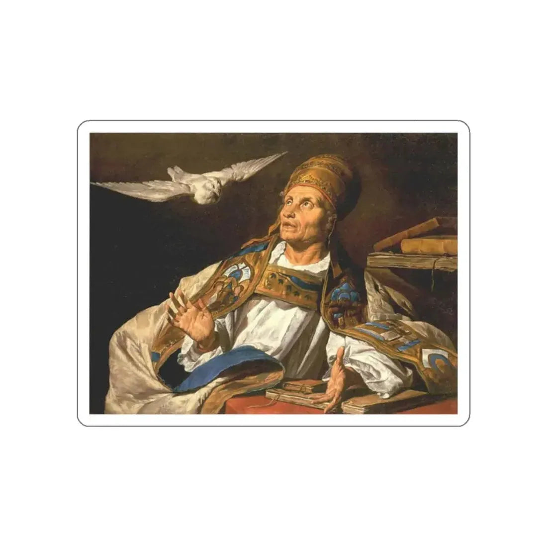 STOM, Matthias - St Gregory (Artwork) STICKER Vinyl Die-Cut Decal White Die-Cut 2 Inch - The Sticker Space