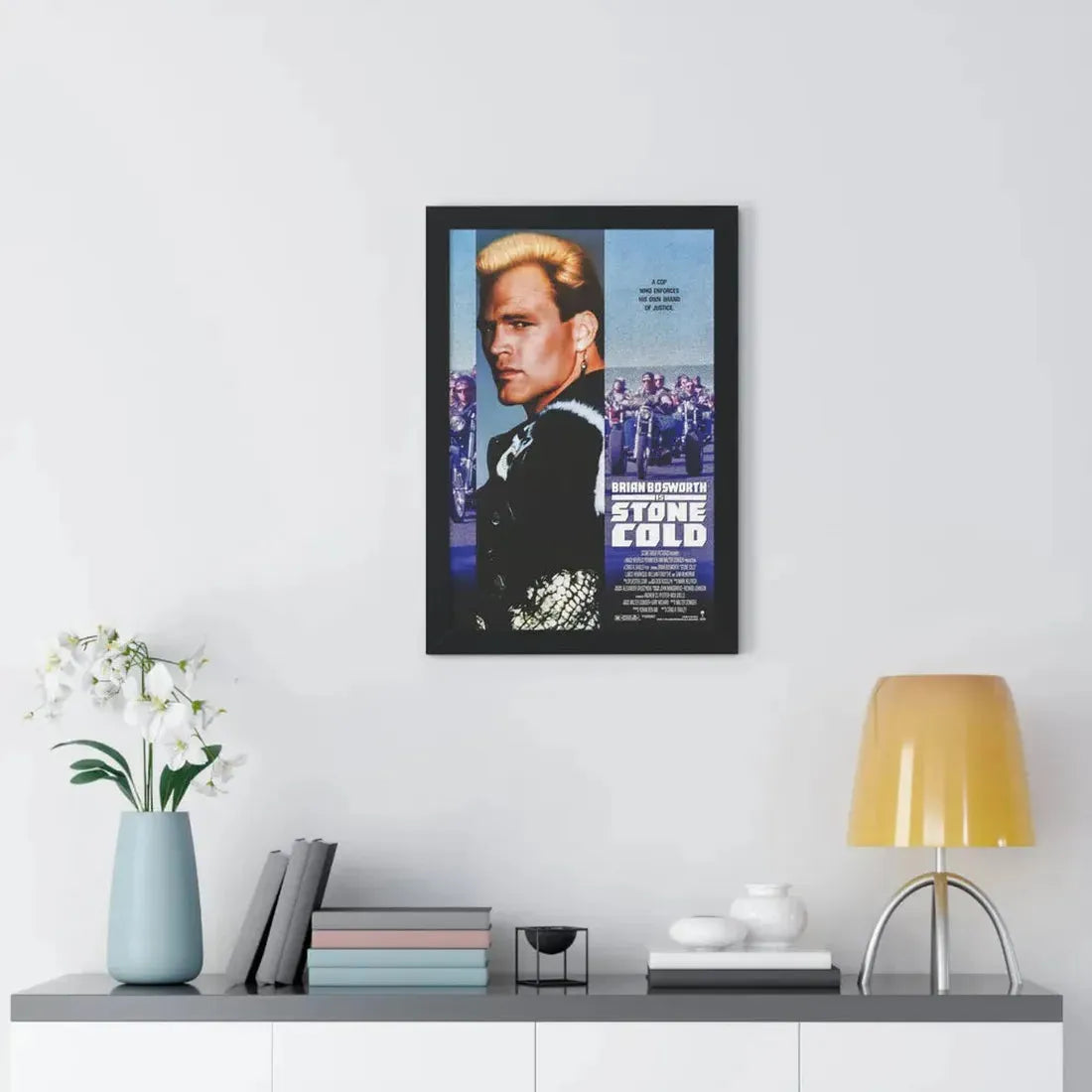 STONE COLD 1991 - Framed Movie Poster - The Sticker Space