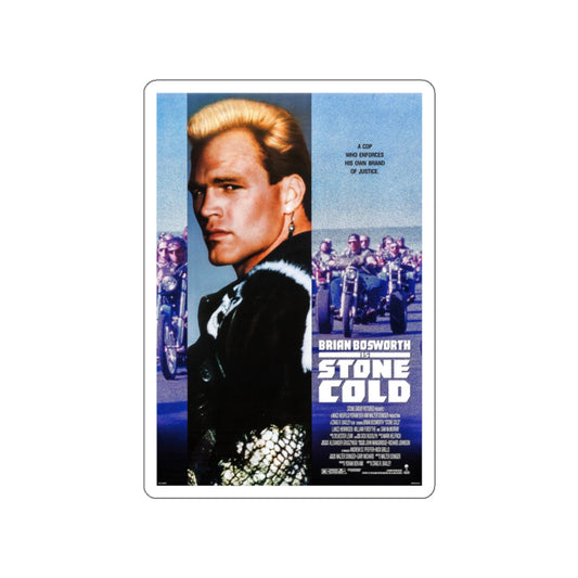 STONE COLD 1991 Movie Poster STICKER Vinyl Die-Cut Decal-White-The Sticker Space