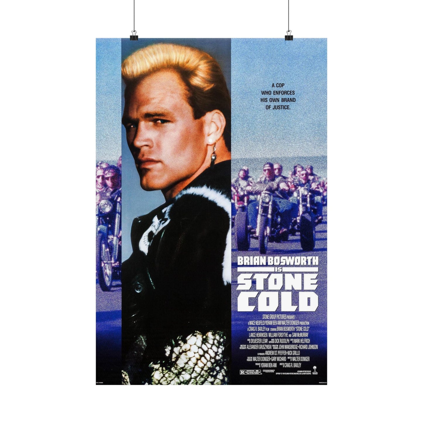 STONE COLD 1991 - Paper Movie Poster-20″ x 30″-The Sticker Space