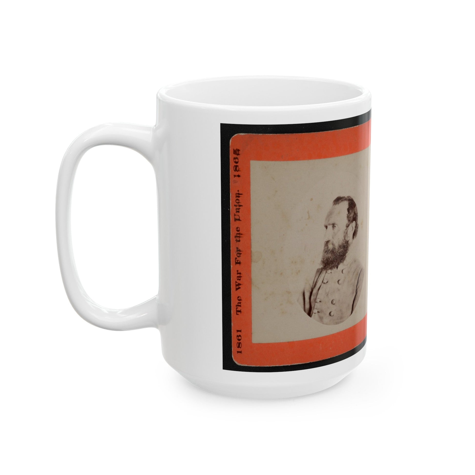 Stonewall Jackson (U.S. Civil War) White Coffee Mug-The Sticker Space