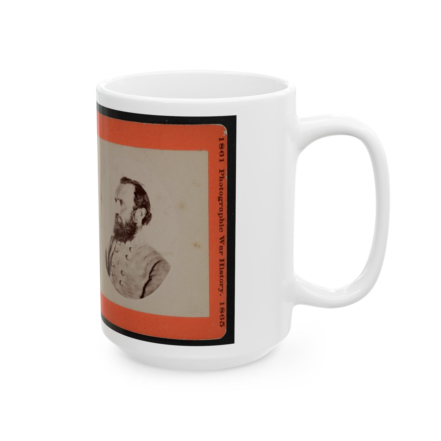 Stonewall Jackson (U.S. Civil War) White Coffee Mug-The Sticker Space