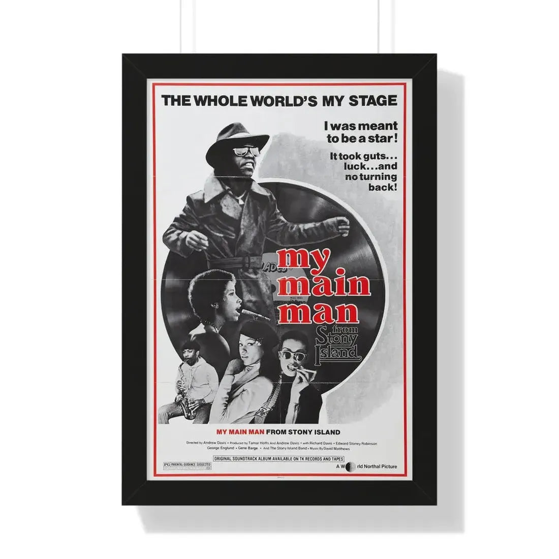 STONY ISLAND 1978 - Framed Movie Poster 16″ x 24″ Black - The Sticker Space