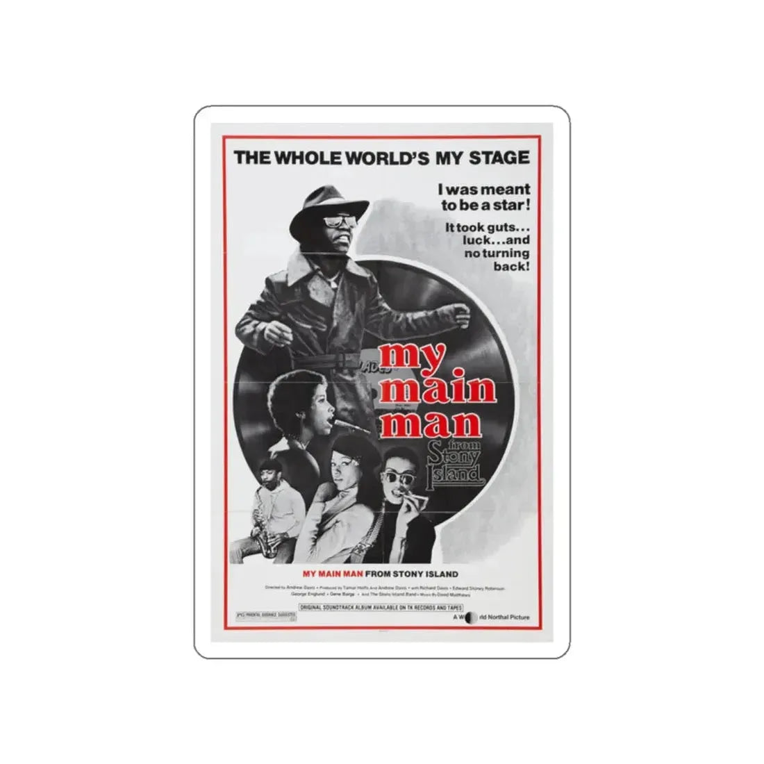 STONY ISLAND 1978 Movie Poster STICKER Vinyl Die-Cut Decal 2 Inch - The Sticker Space