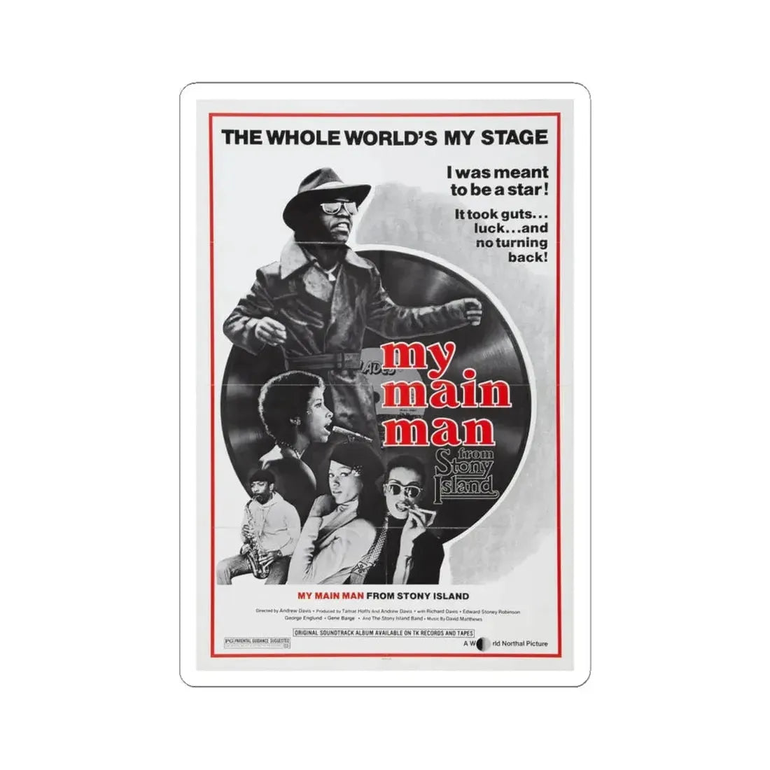 STONY ISLAND 1978 Movie Poster - STICKER Vinyl Kiss-Cut Decal 4 Inch White - The Sticker Space