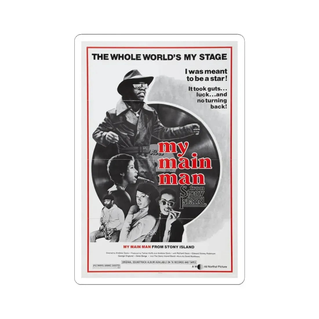 STONY ISLAND 1978 Movie Poster - STICKER Vinyl Kiss-Cut Decal 6 Inch White - The Sticker Space