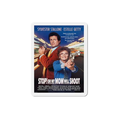 Stop Or My Mom Will Shoot 1992 Movie Poster Refrigerator Magnet 3 Inch - The Sticker Space