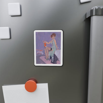 Stoplight (Magazine Illustration) Refrigerator Magnet-The Sticker Space