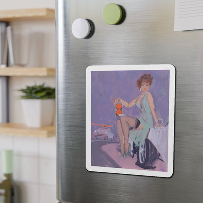 Stoplight (Magazine Illustration) Refrigerator Magnet-The Sticker Space