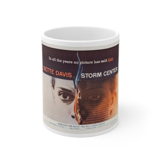 Storm Center 1956 Movie Poster - White Coffee Cup 11oz-11oz-The Sticker Space