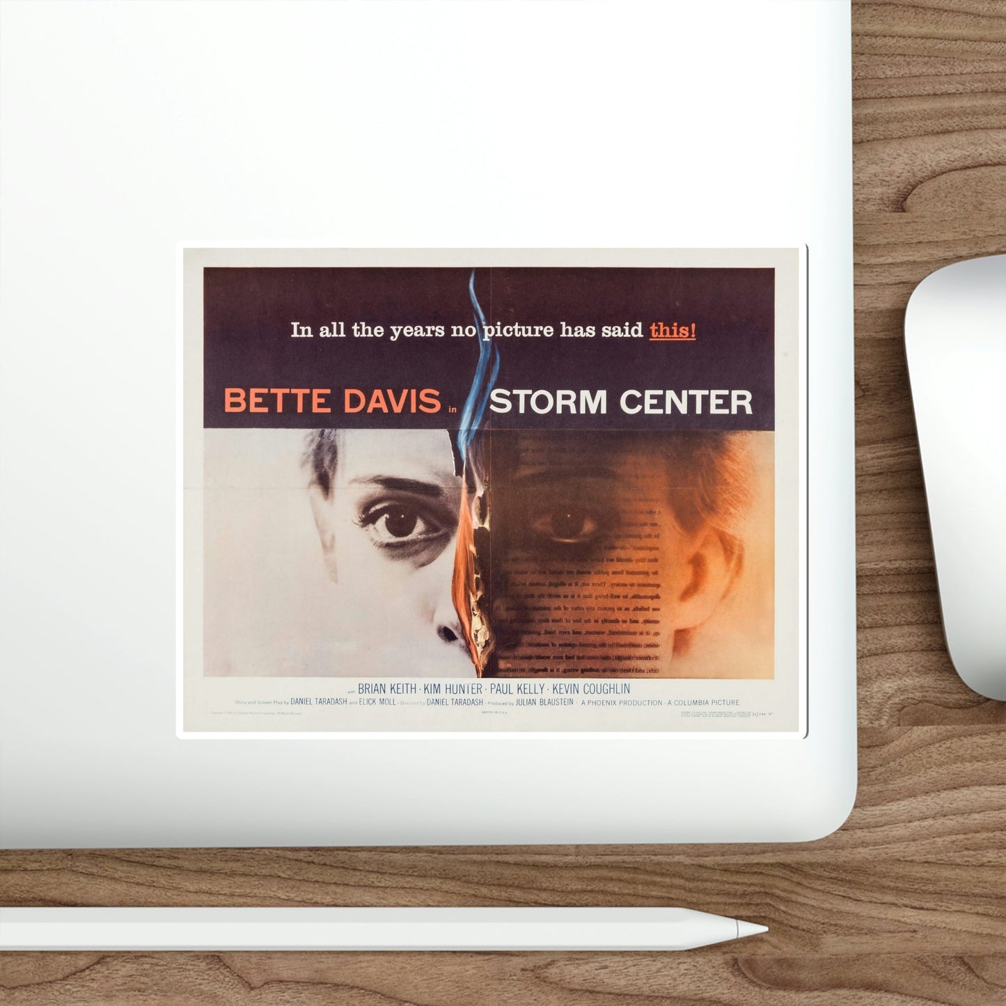 Storm Center 1956 v2 Movie Poster STICKER Vinyl Die-Cut Decal-The Sticker Space