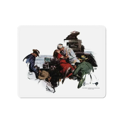 Storm on the Island (5), The American Magazine, July 1938 (Magazine Illustration) Refrigerator Magnet 4 Inch Die-Cut - The Sticker Space