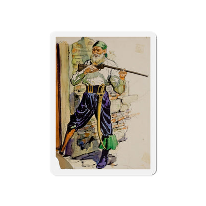 Story illustration (1) (Magazine Illustration) Refrigerator Magnet-6 × 6"-The Sticker Space