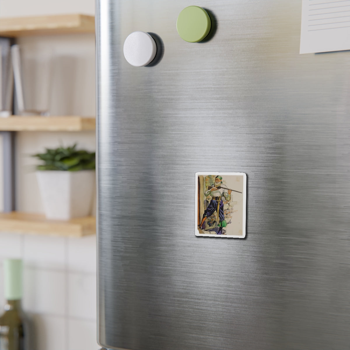 Story illustration (1) (Magazine Illustration) Refrigerator Magnet-The Sticker Space