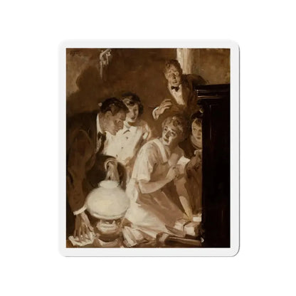 Story illustration, 1927 (Magazine Illustration) Refrigerator Magnet 3 Inch Die-Cut - The Sticker Space