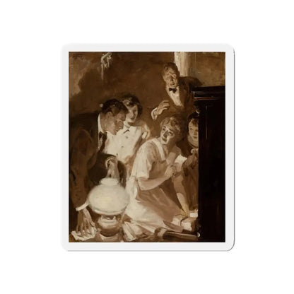 Story illustration, 1927 (Magazine Illustration) Refrigerator Magnet 5 Inch Die-Cut - The Sticker Space